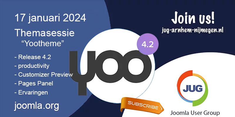 Wo 17 januari: Themasessie "Nieuwe features in YOOtheme Pro"